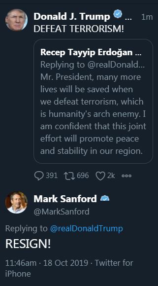 Sanford tweet resign